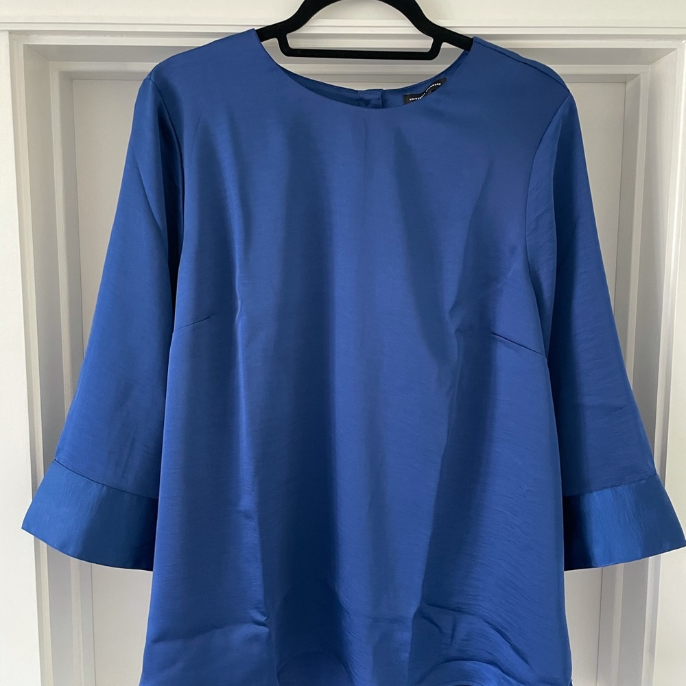 Universal Standard Louise Long Sleeve Satin Top